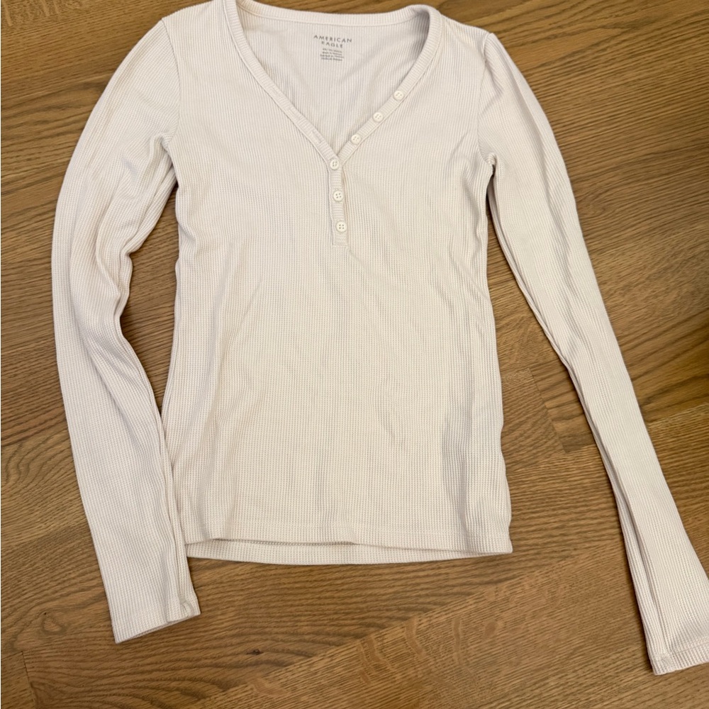American Eagle WaffleKnit Long Sleeve